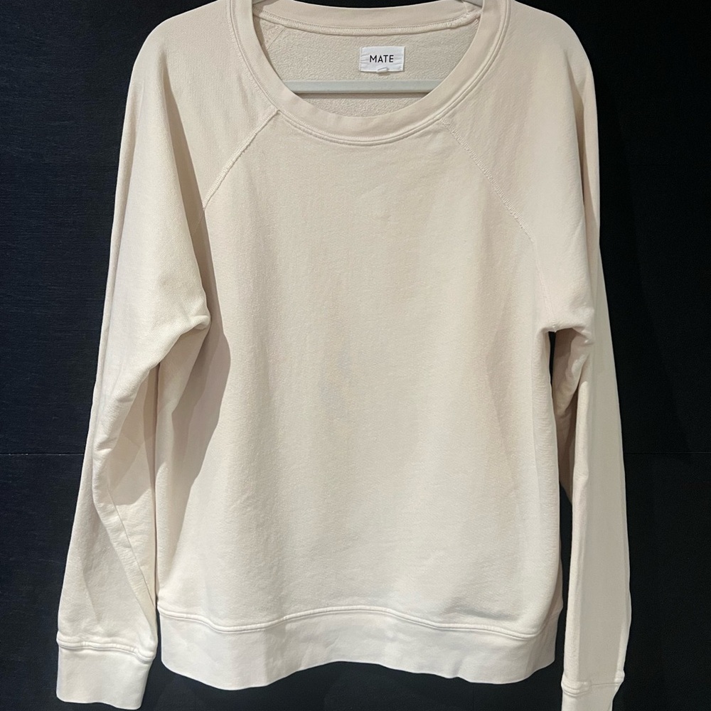 MATE the Label Cream Crewneck Sweatshirt